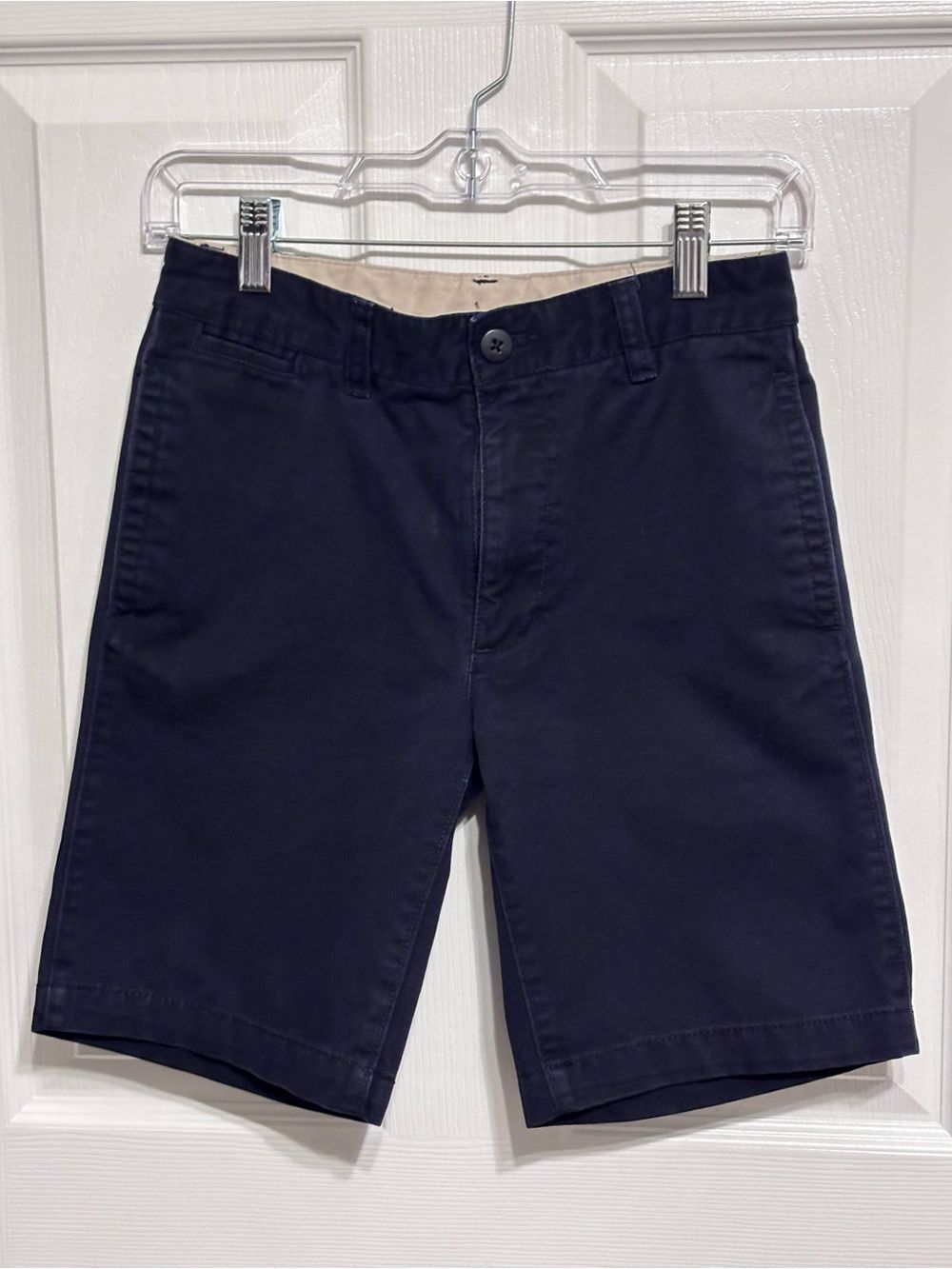 GAP Kids Navy Blue Flat-Front Chino Casual School Uniform Bermuda Shorts Size 12